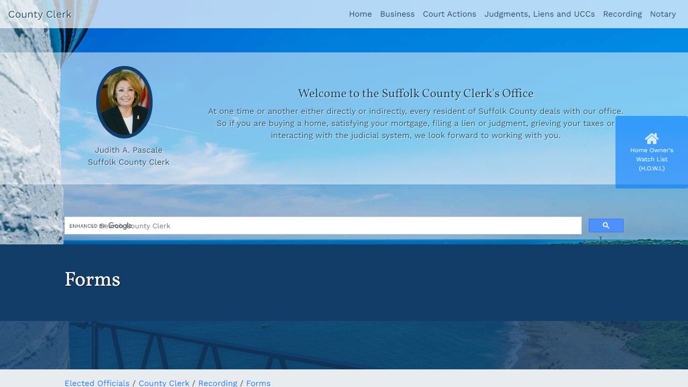 Suffolk County Government > Elected Officials > County Clerk ...