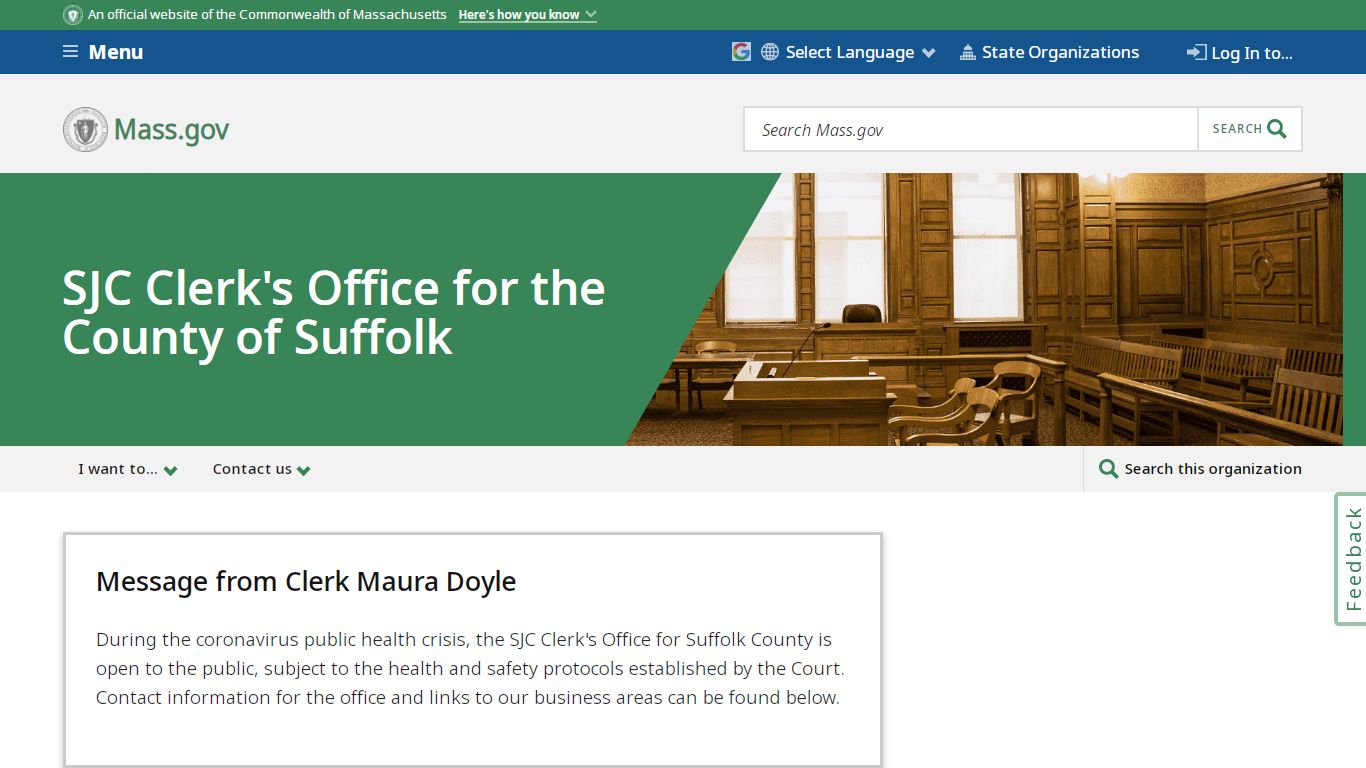 SJC Clerk's Office for the County of Suffolk | Mass.gov